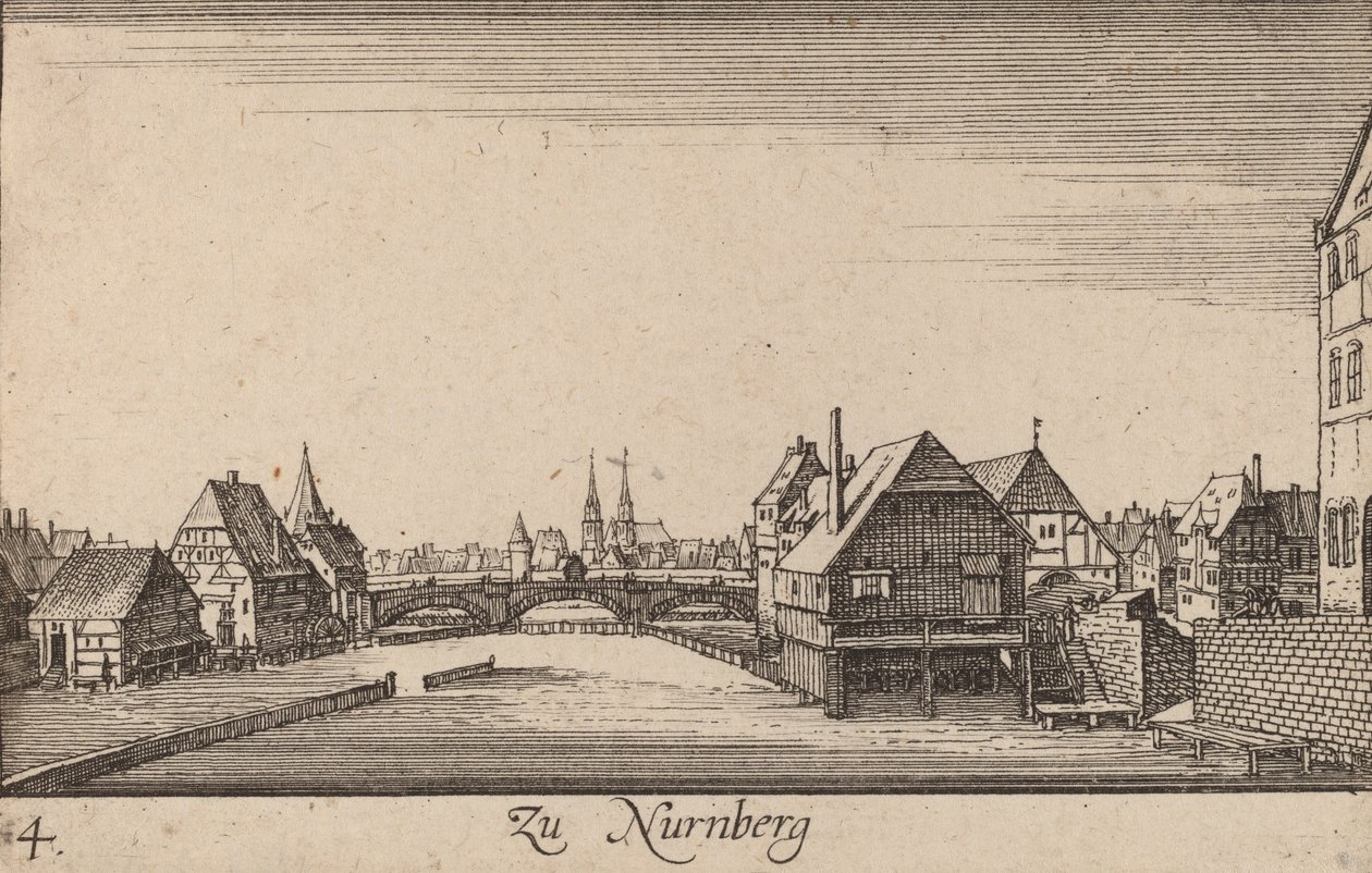 Neurenberg, 1635 door Wenceslaus Hollar