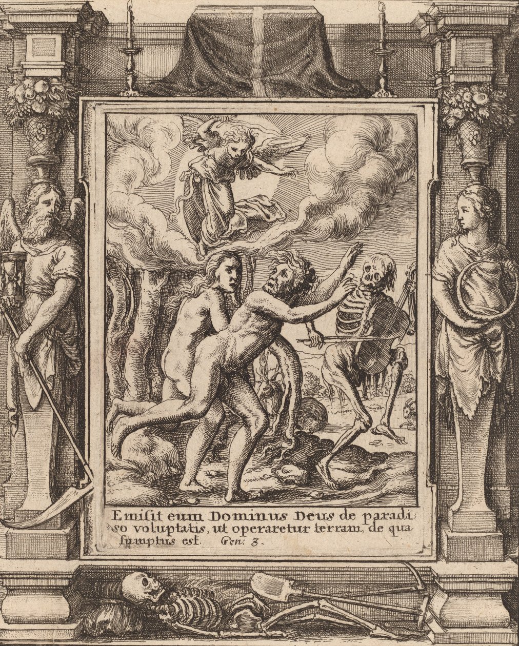 Verloren paradijs, 1651 door Wenceslaus Hollar