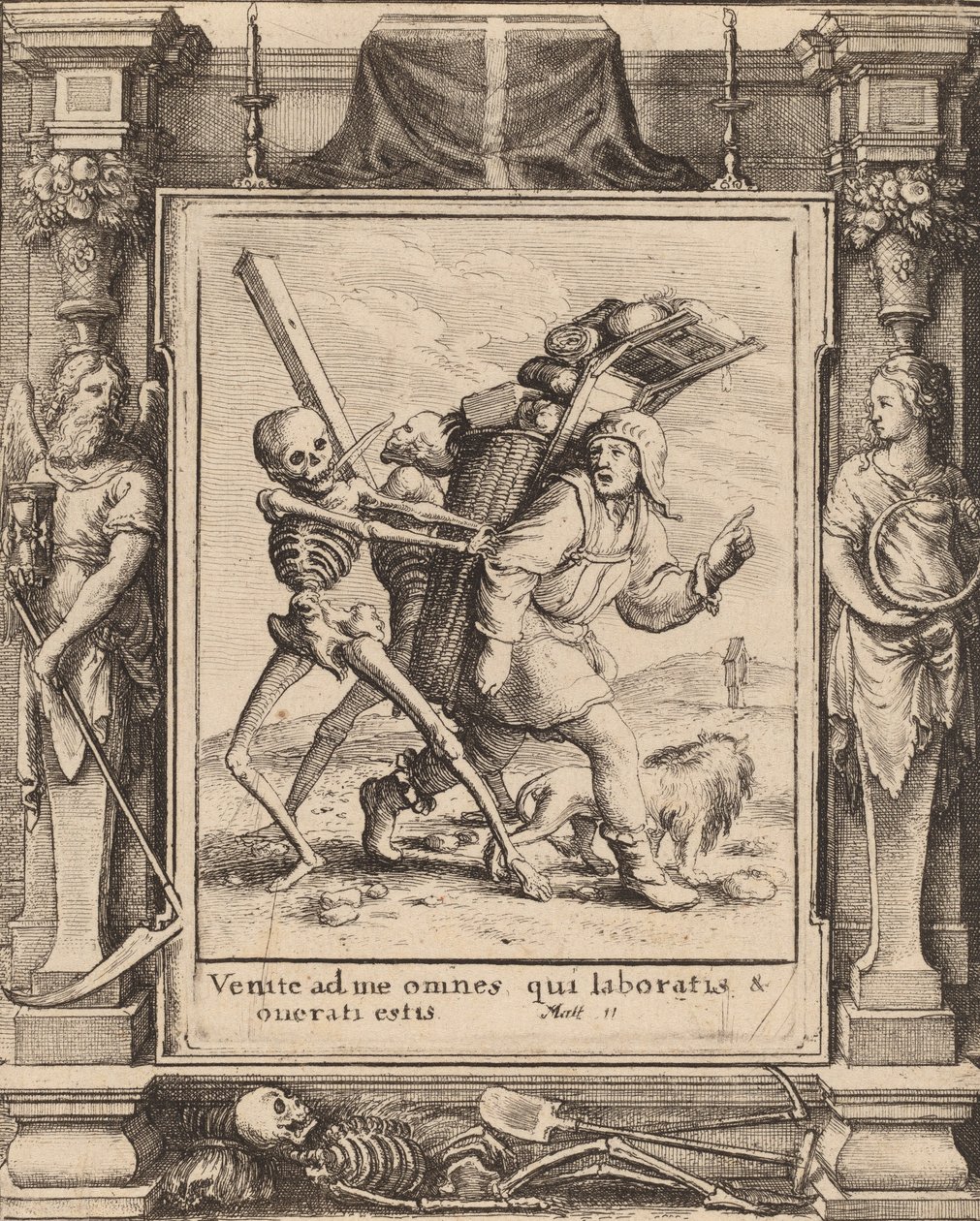 Marskramer, 1651 door Wenceslaus Hollar
