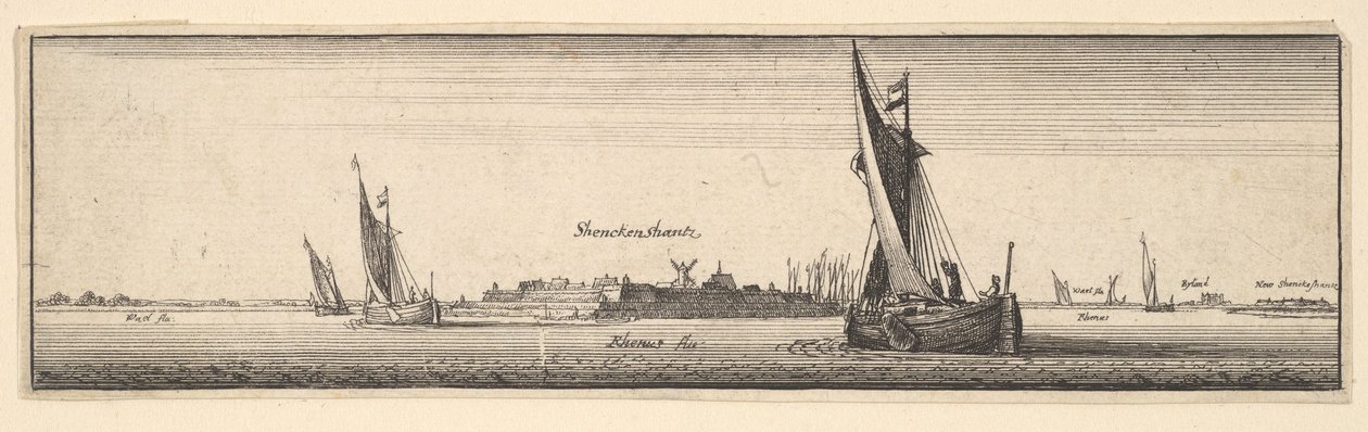 Schenkenschanz, 1642-1644 door Wenceslaus Hollar