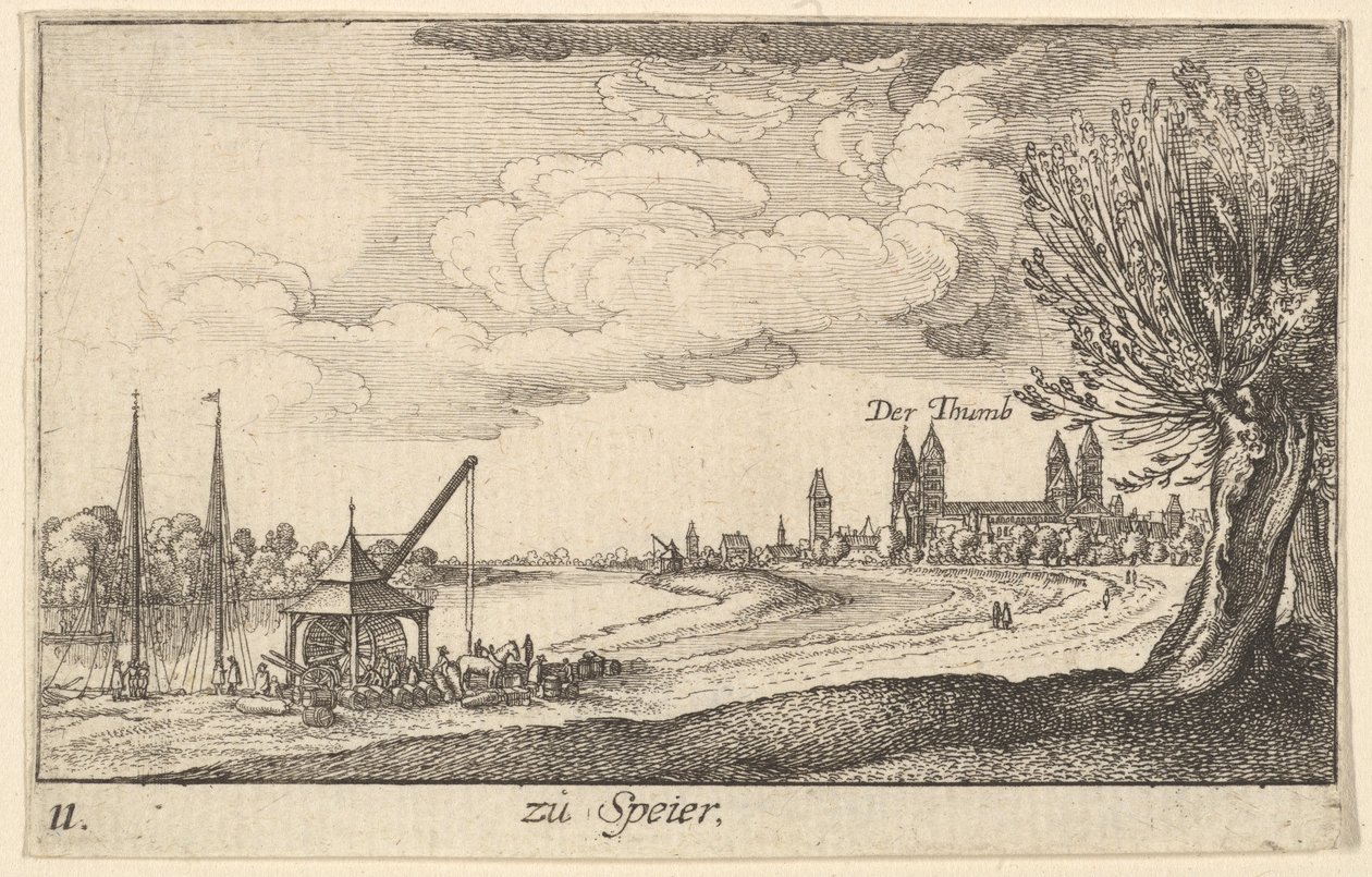 Speyer, 1635 door Wenceslaus Hollar
