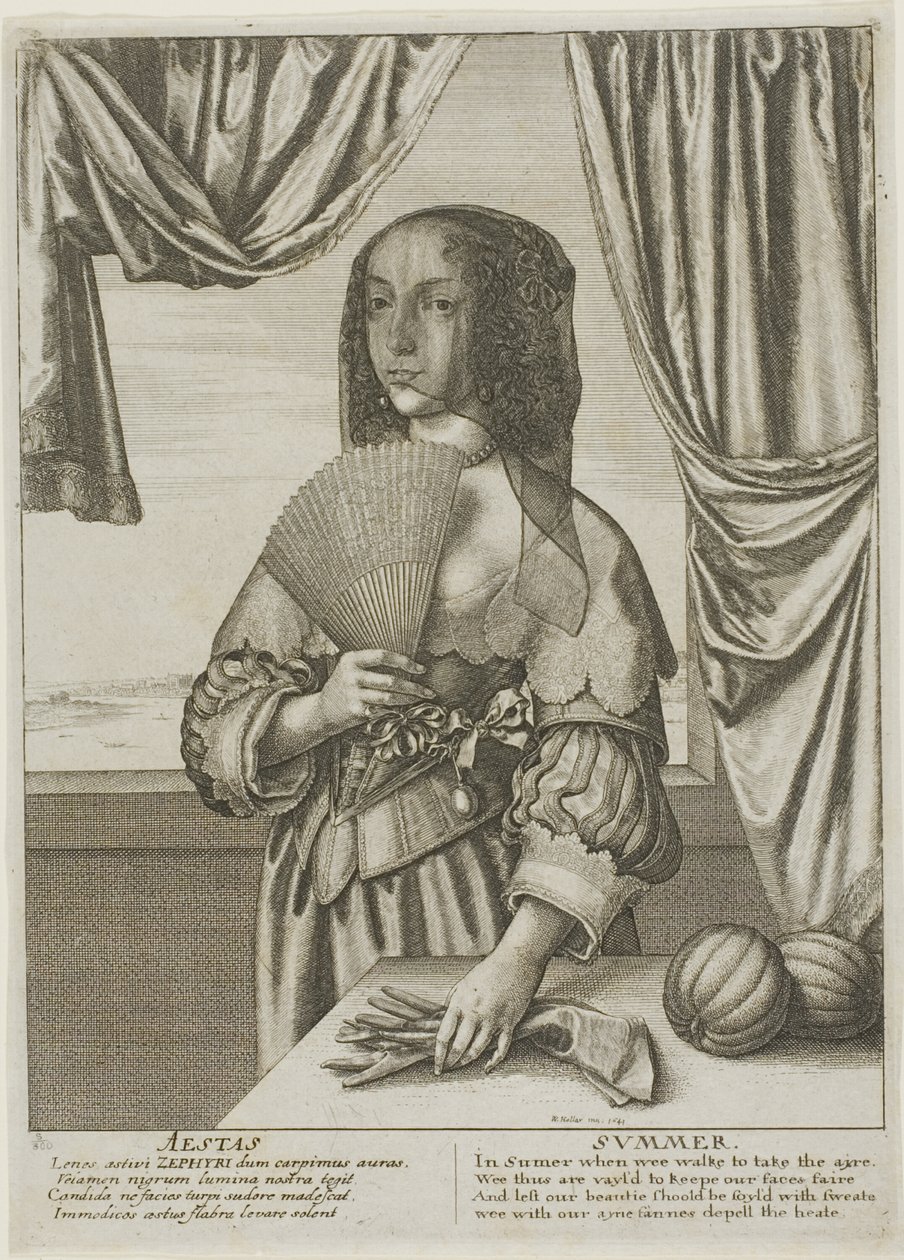 Zomer door Wenceslaus Hollar