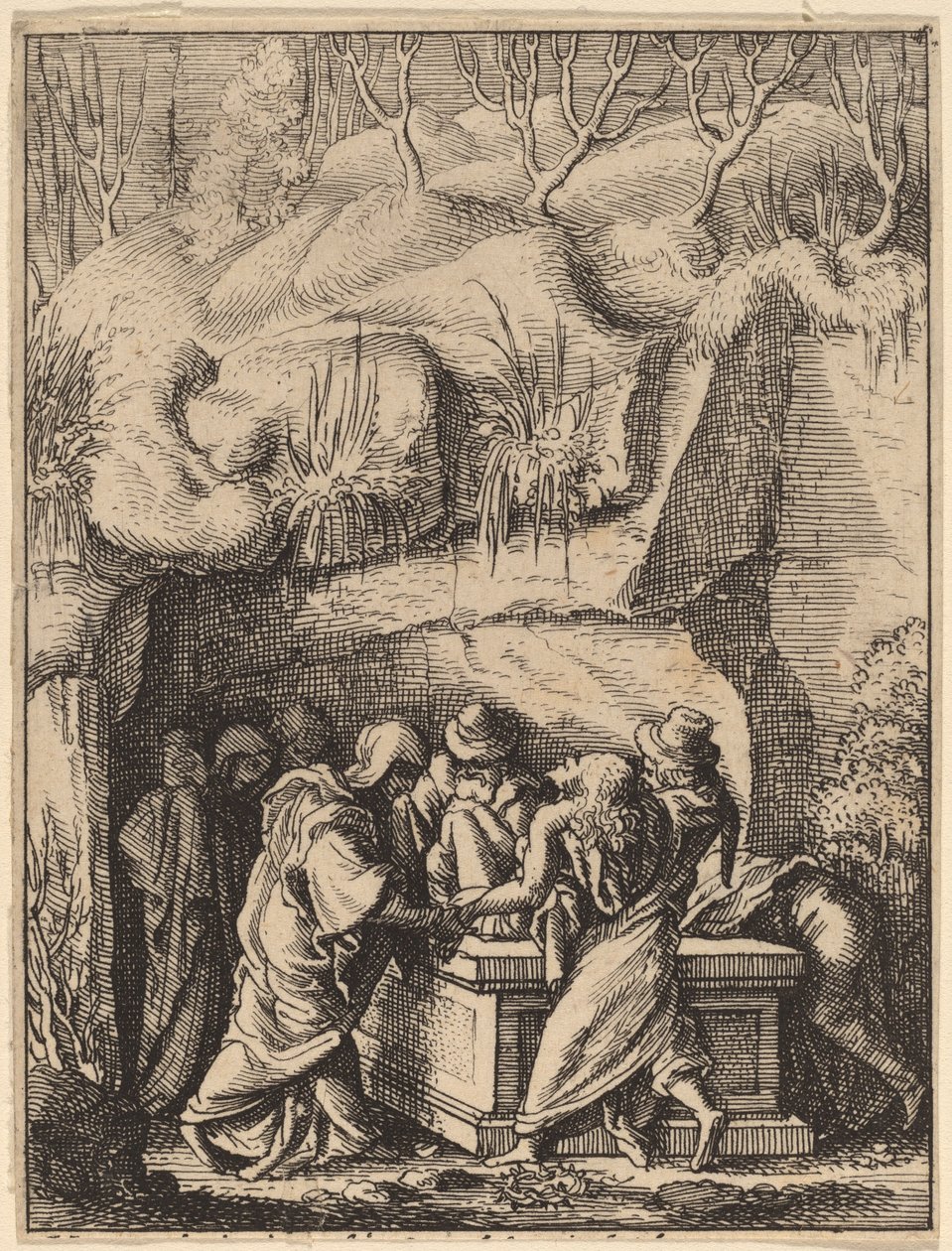 De Graflegging door Wenceslaus Hollar