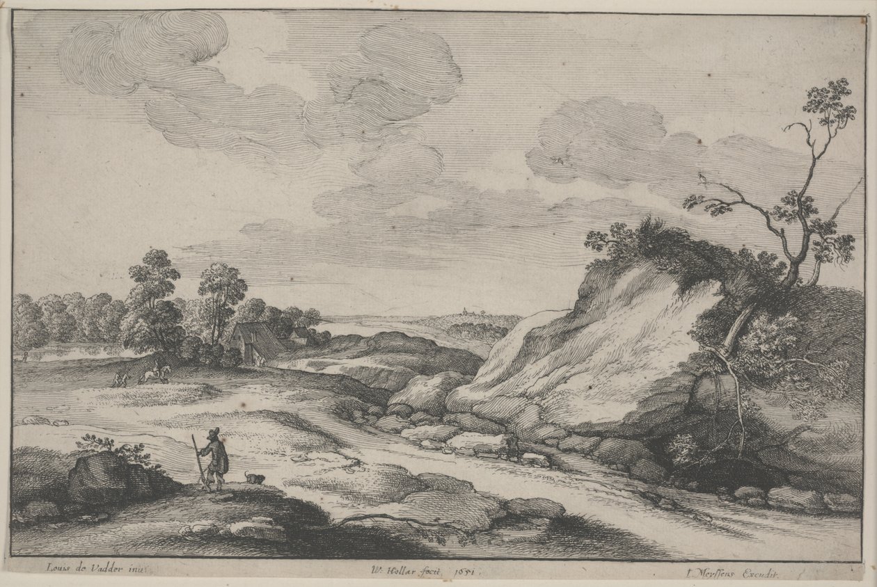 De Jager door Wenceslaus Hollar
