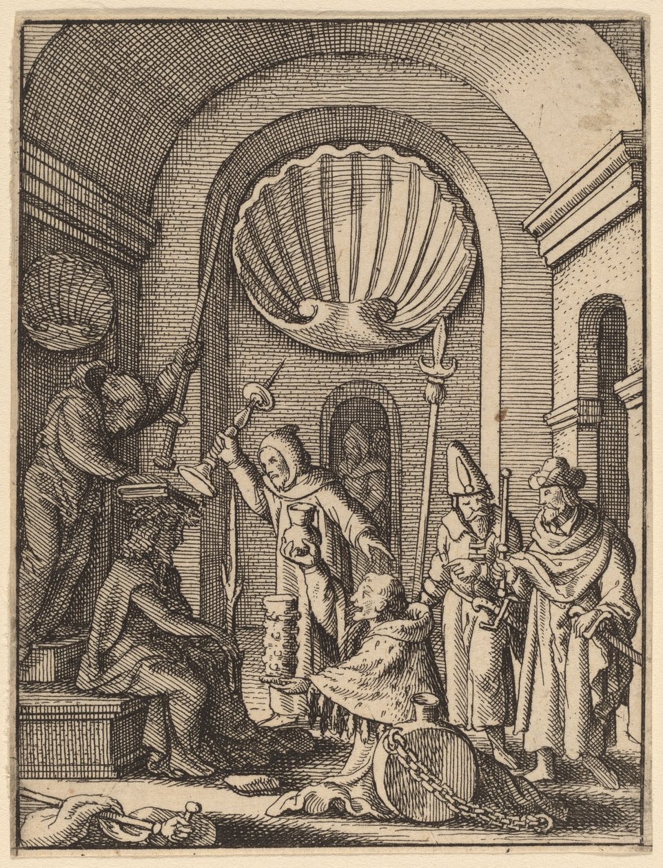 De bespotting door Wenceslaus Hollar