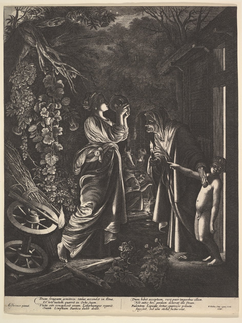 De bespotting van Ceres door Wenceslaus Hollar