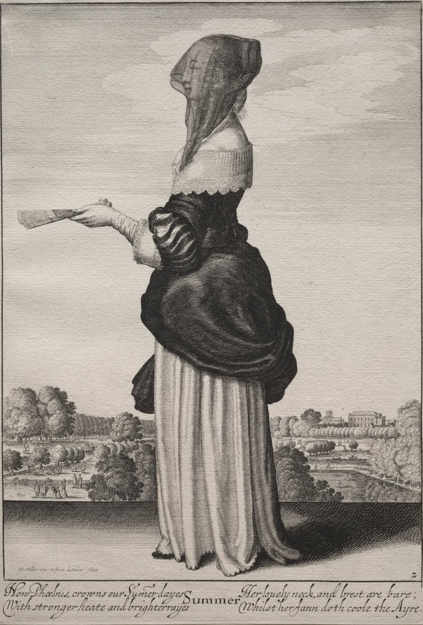 De Seizoenen: Zomer, 1643-1644 door Wenceslaus Hollar