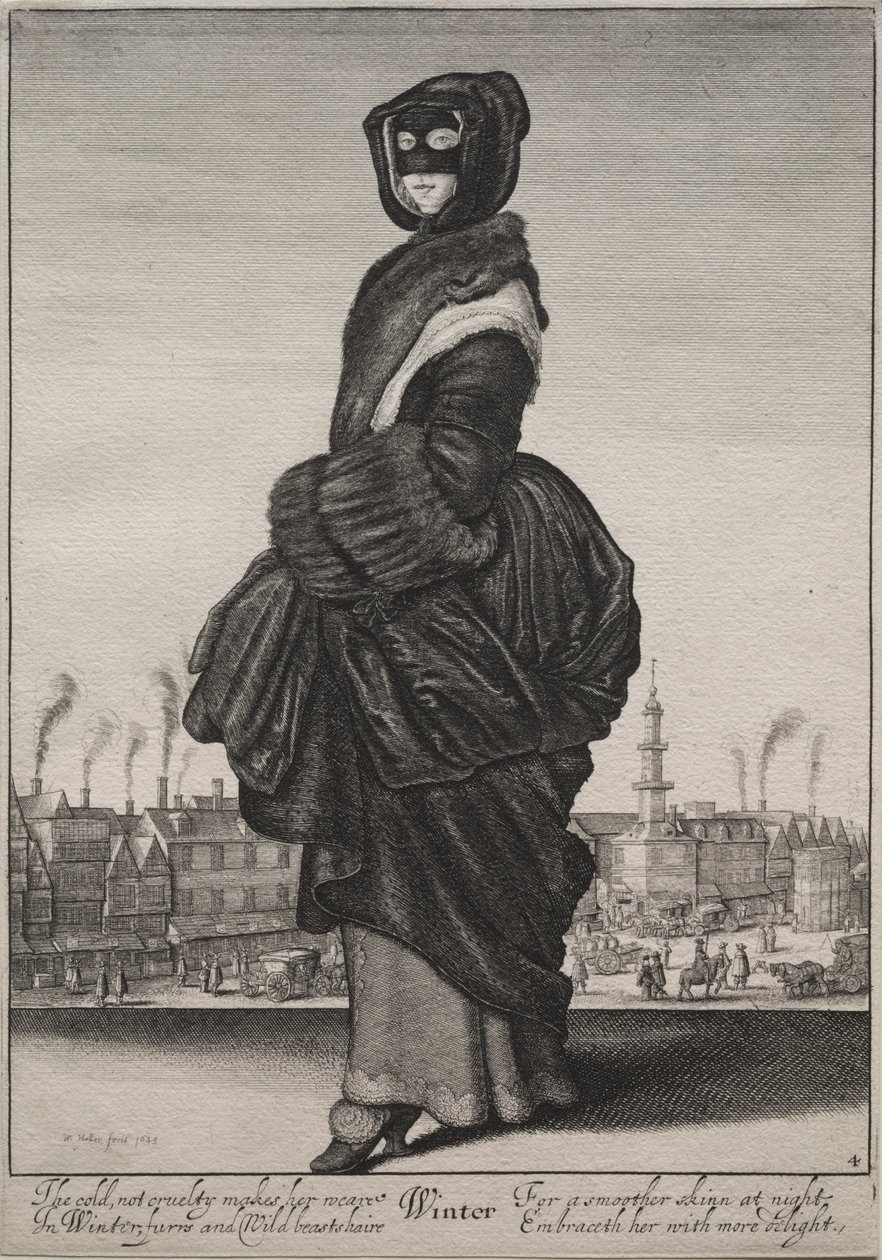 De seizoenen: Winter, 1643-1644 door Wenceslaus Hollar