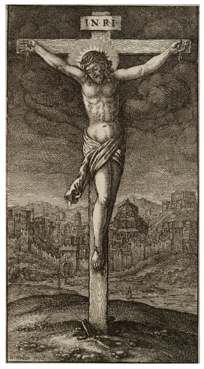 De kruisiging door Wenceslaus Hollar