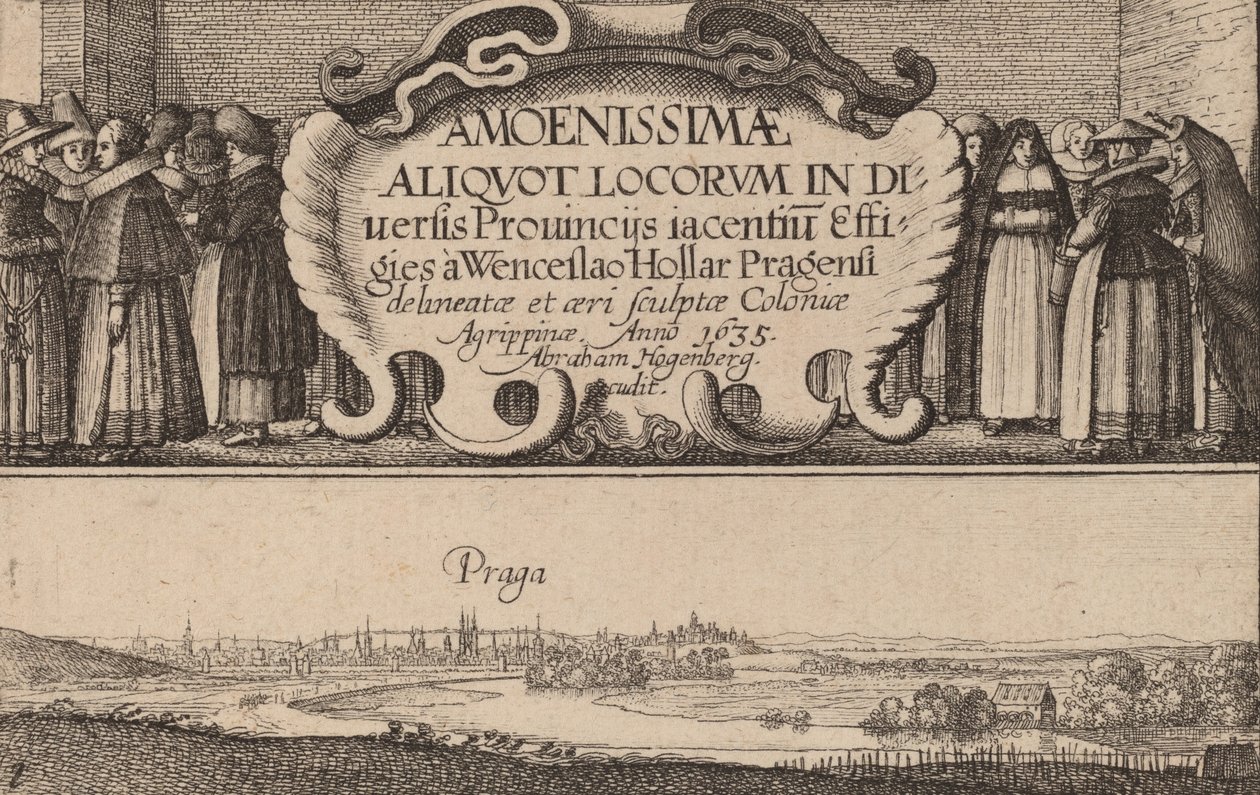 Titelpagina, 1635 door Wenceslaus Hollar