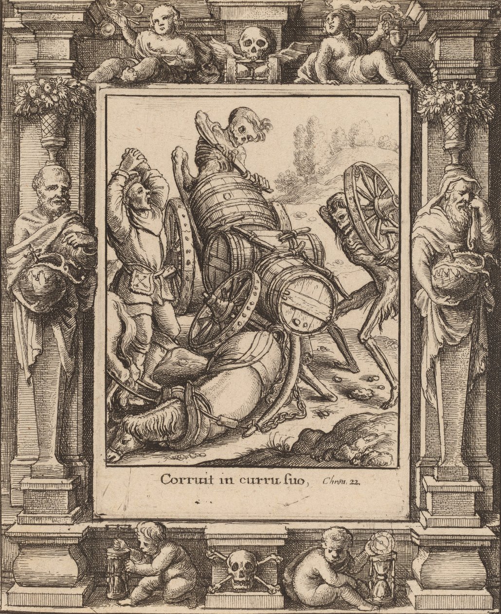 Voerman, 1651 door Wenceslaus Hollar