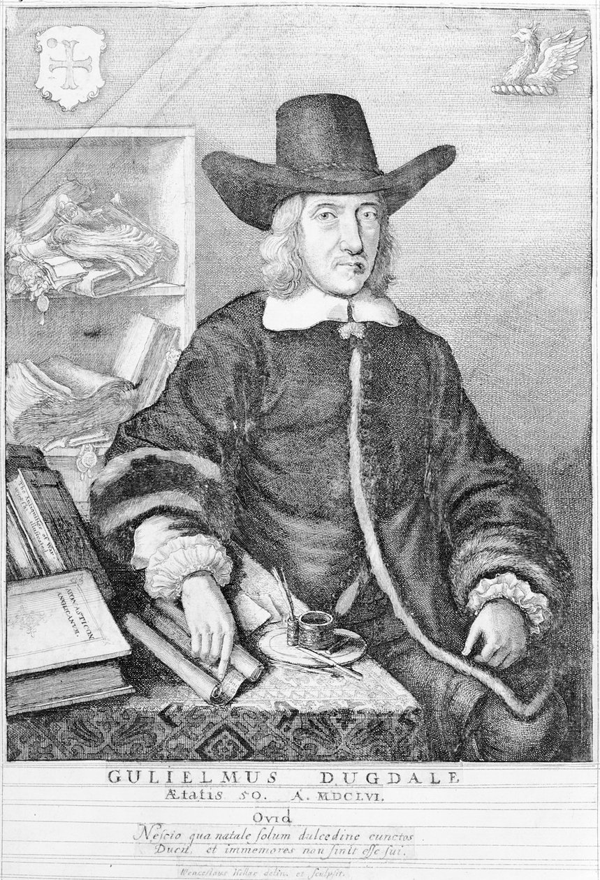 William Dugdale, 1656 door Wenceslaus Hollar
