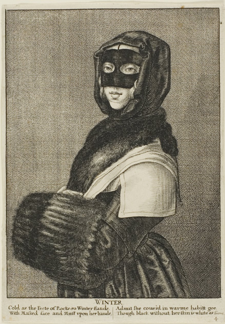 Winter door Wenceslaus Hollar