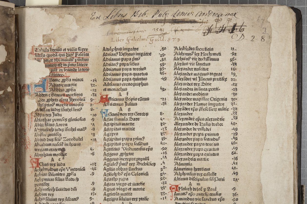 Fol 2 recto, Fasciculus Temporum door Werner Rolevinck