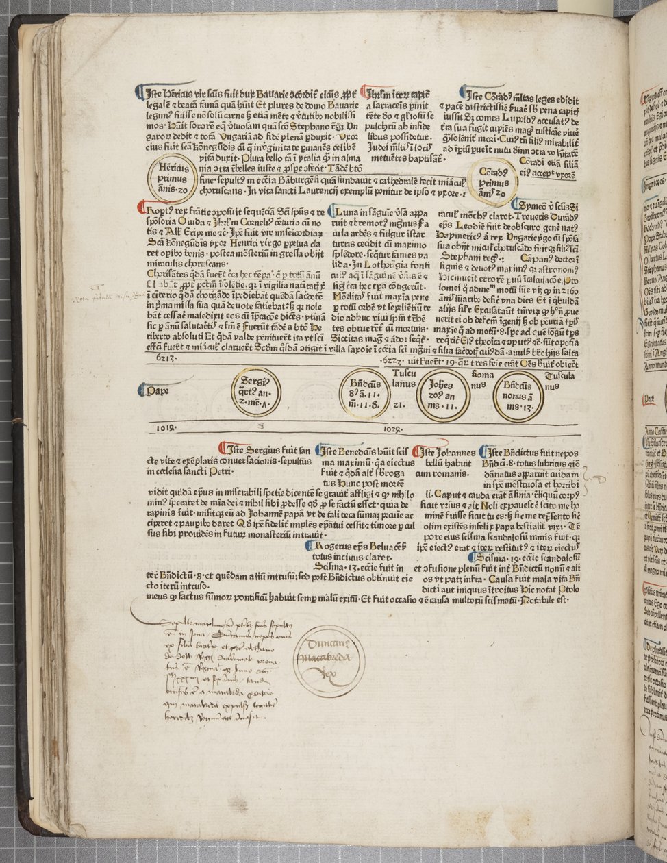 Fol 53 verso, Fasciculus Temporum door Werner Rolevinck