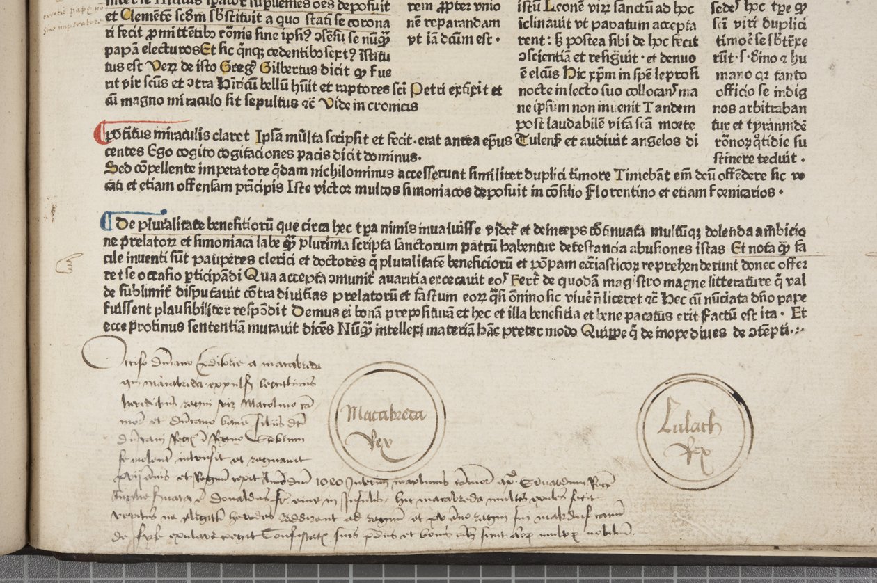 Fol 54 recto, (detail), Fasciculus Temporum door Werner Rolevinck