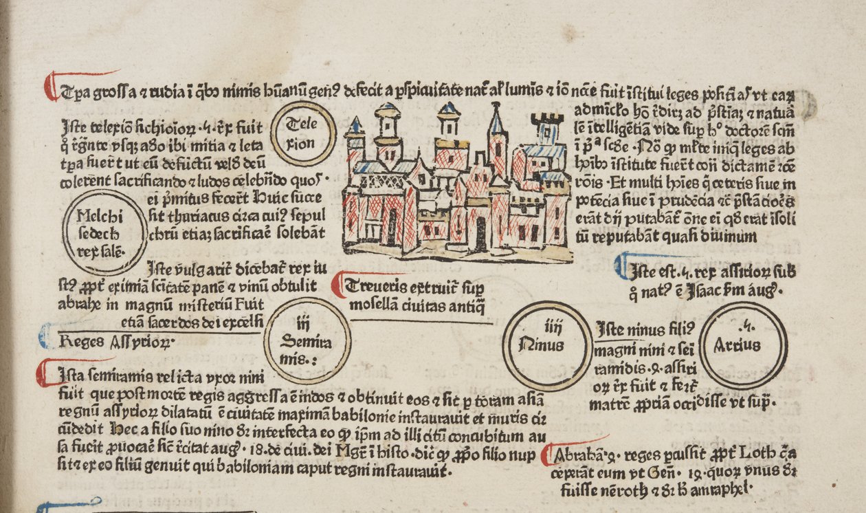 Fol 6 recto, (detail), Fasciculus Temporum door Werner Rolevinck