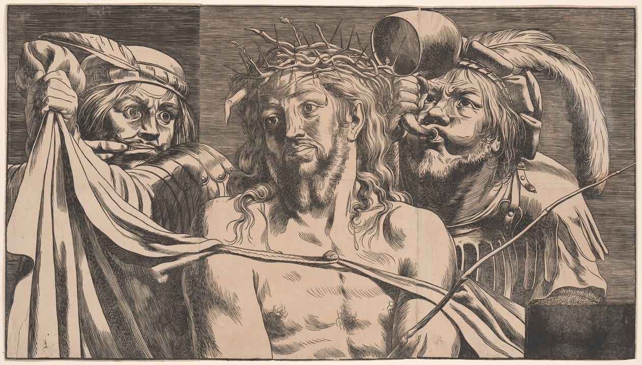 De bespotting van Christus door Werner van den Valckert