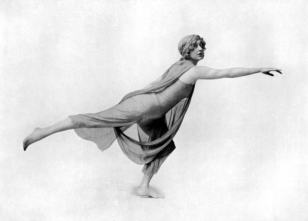 Blootsvoets Dansen in Griekse Stijl, ca. 1913 door White Studios