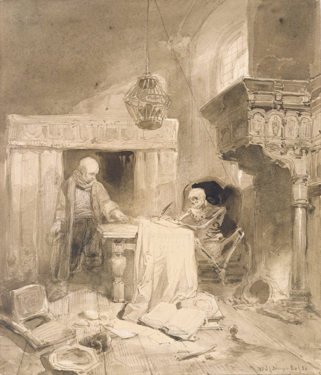 Philemon, 1838 door Wijnand Joseph Nuyen