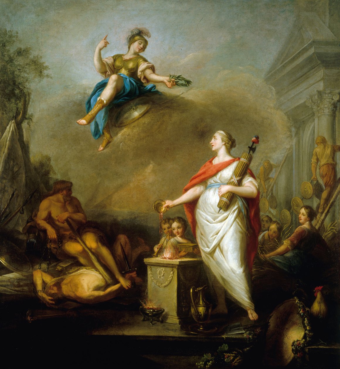 Allegorie van de Revolutie van 1789, 1796 door Wilbault