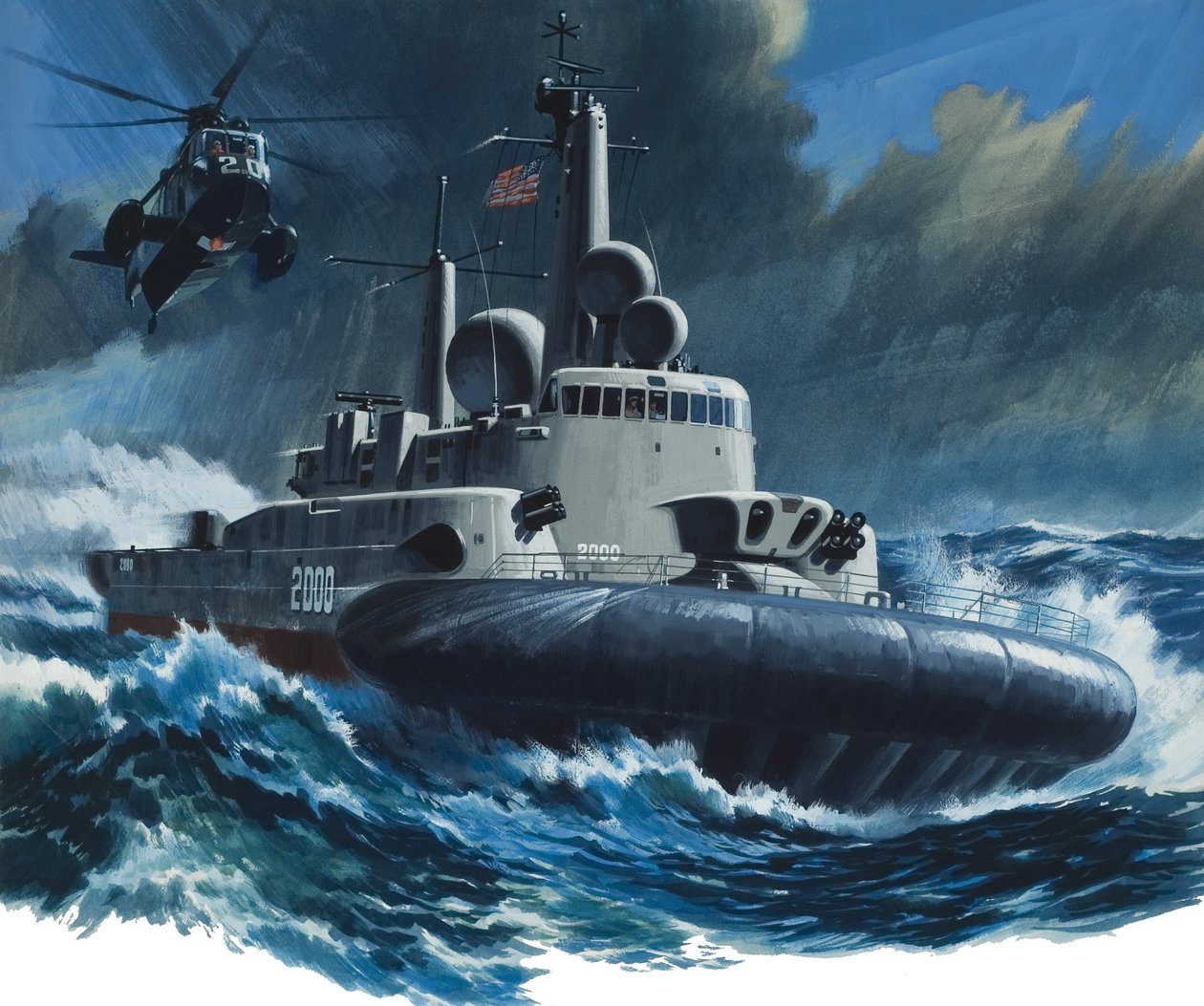 Marine van 100 knopen door Wilf (20th century) Hardy
