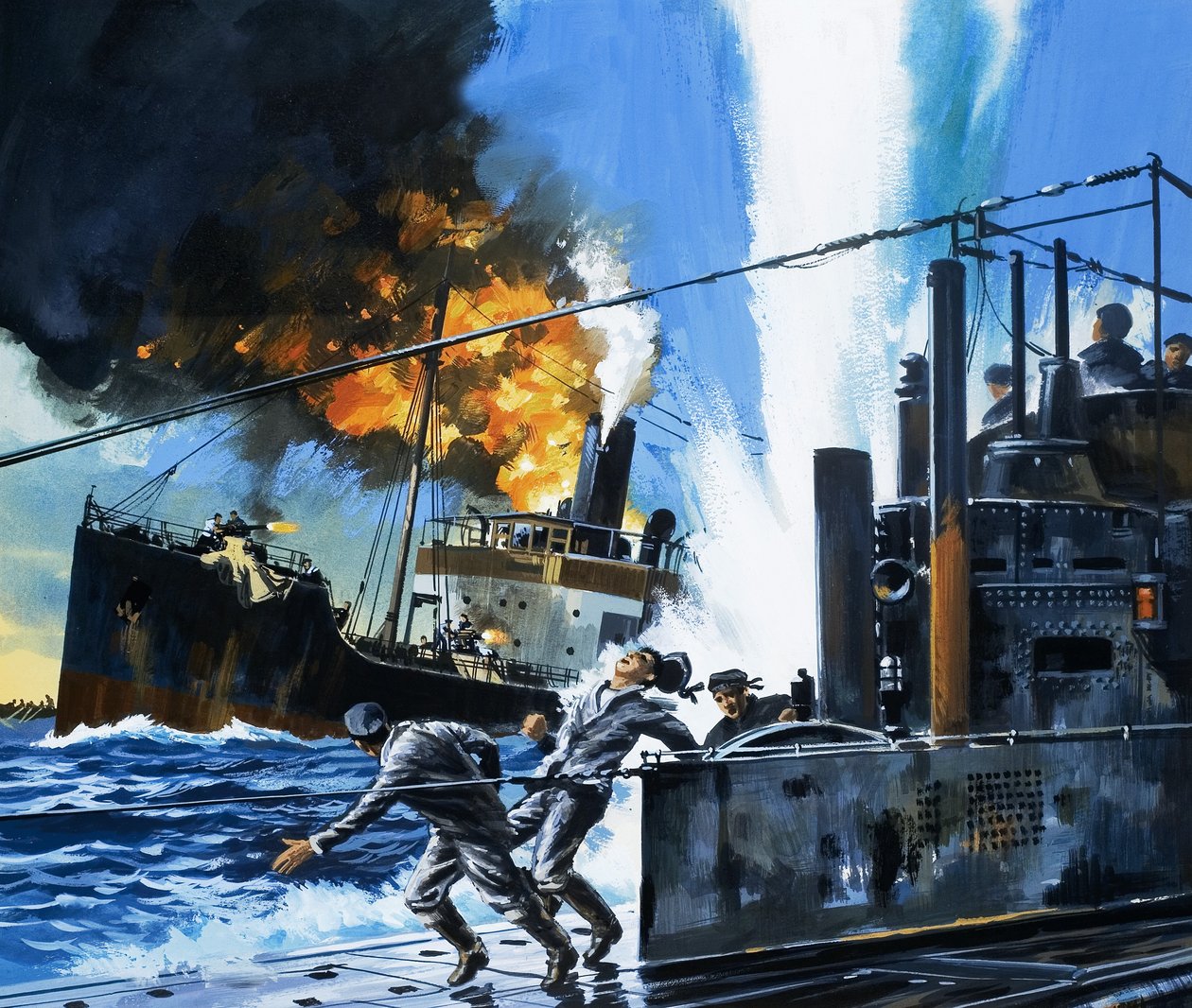 Mensen en Machines: Q-Ships door Wilf (20th century) Hardy