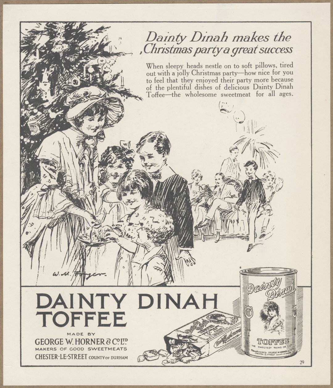 Dainty Dinah Toffee, ca. 1920s door Wilfred Fryer