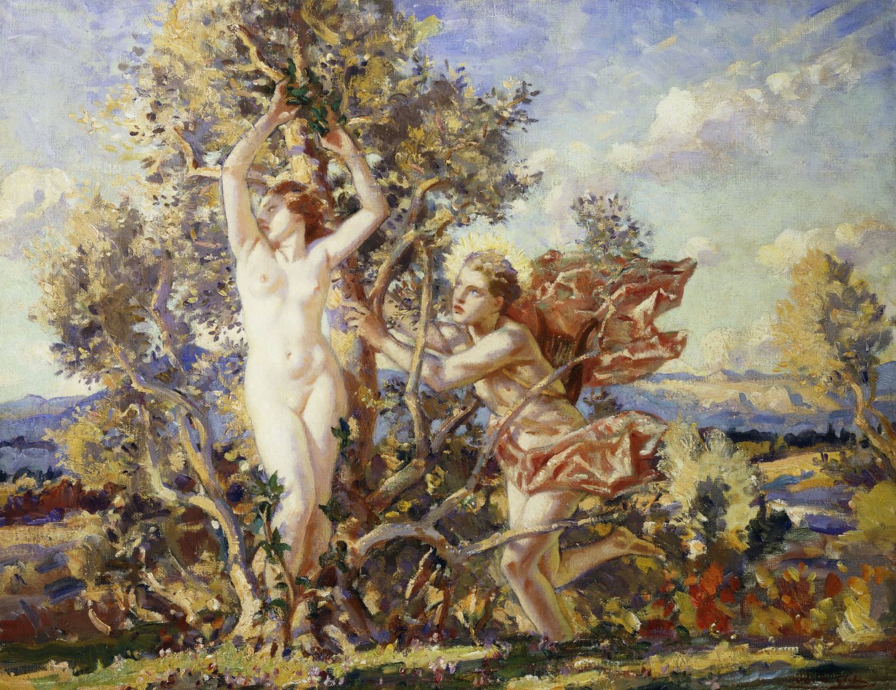 Apollo en Daphne door Wilfred Gabriel de Glehn