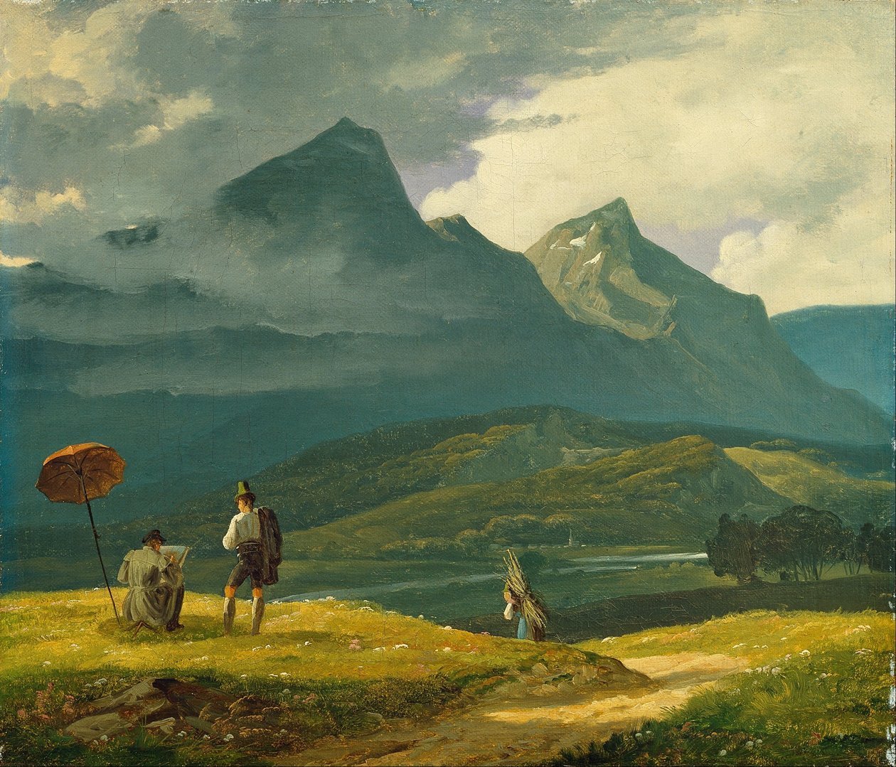 Berglandschap door Wilhelm Bendz