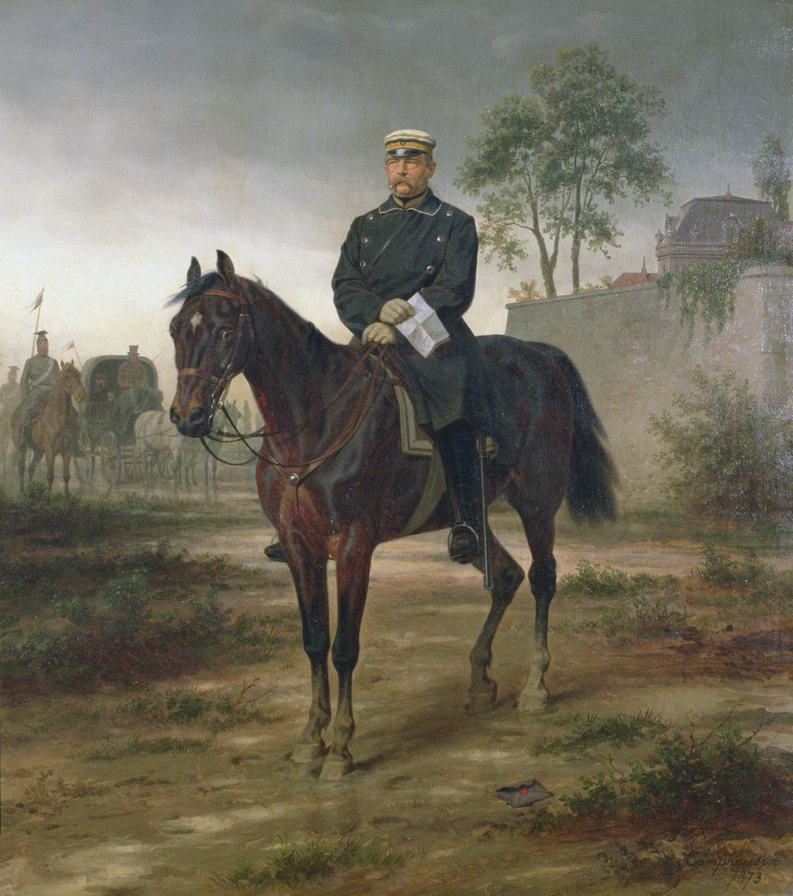 Bismarck voor Parijs, 1873 door Wilhelm Camphausen
