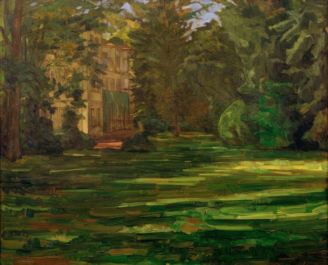 Kasteel Hemsbach door Wilhelm Trübner