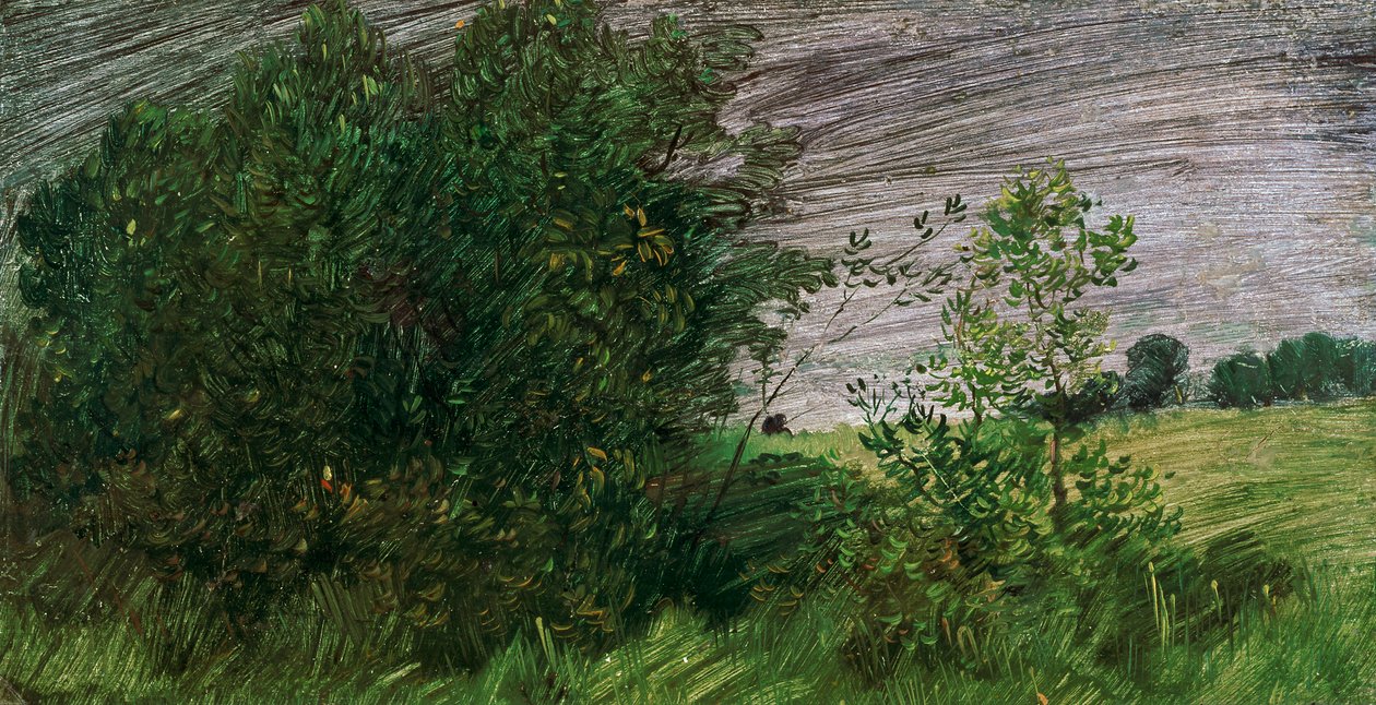 Landschap door Wilhelm Busch