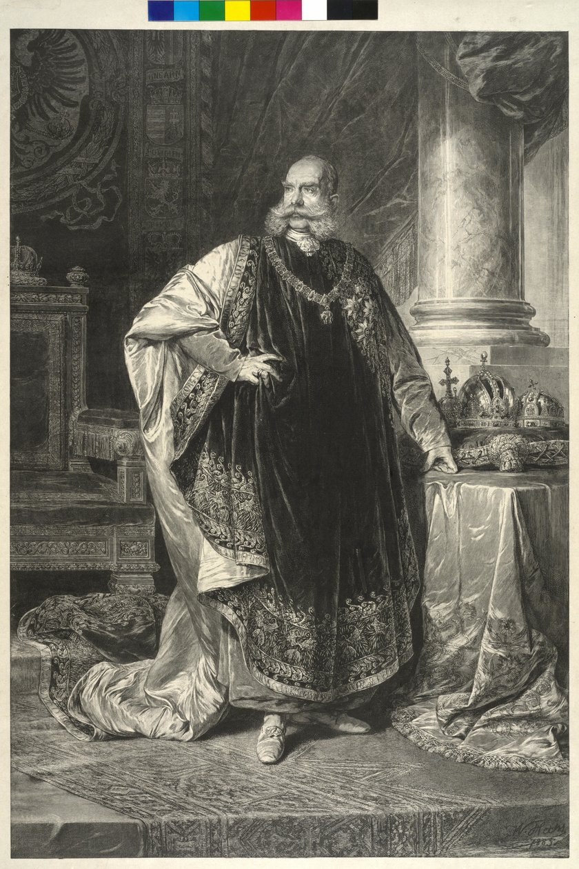 Keizer van Oostenrijk Franz Joseph I door Wilhelm Hecht