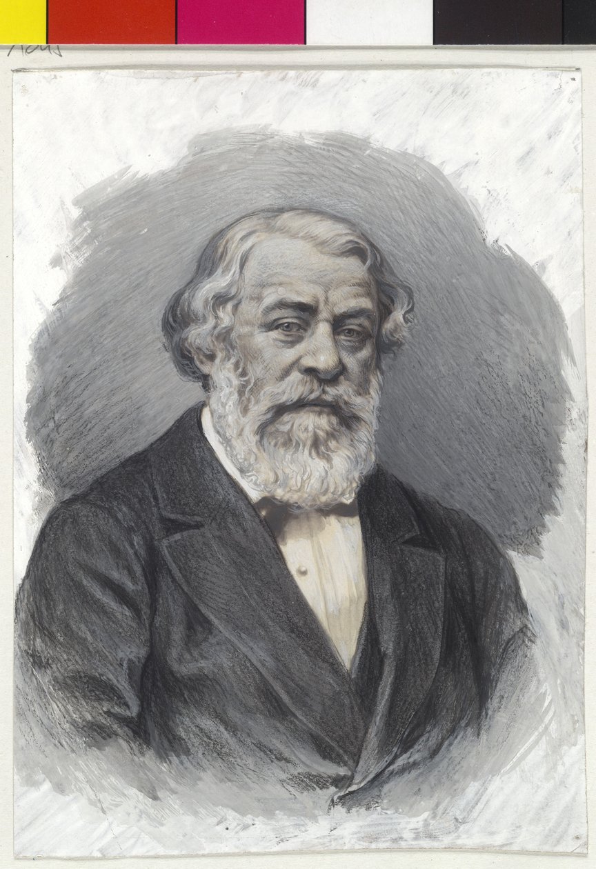 Eudoxius Baron von Hormuzaki (Eudoxiu Hurmuzaki) door Wilhelm Hecht