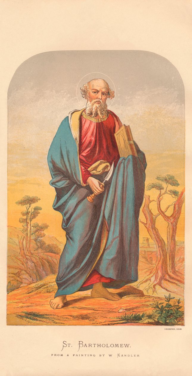 Sint Bartholomeus, midden-late 19e eeuw door Wilhelm Kandler
