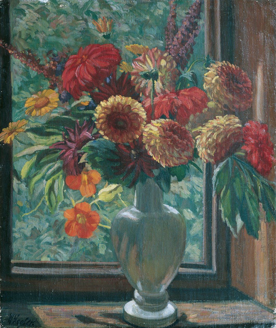 Bloemenstuk door Wilhelm Legler
