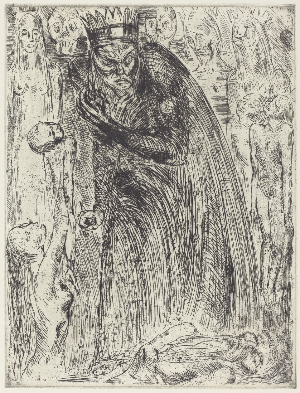 Macbeth V (De Visie van Lady Macbeth) door Wilhelm Lehmbruck