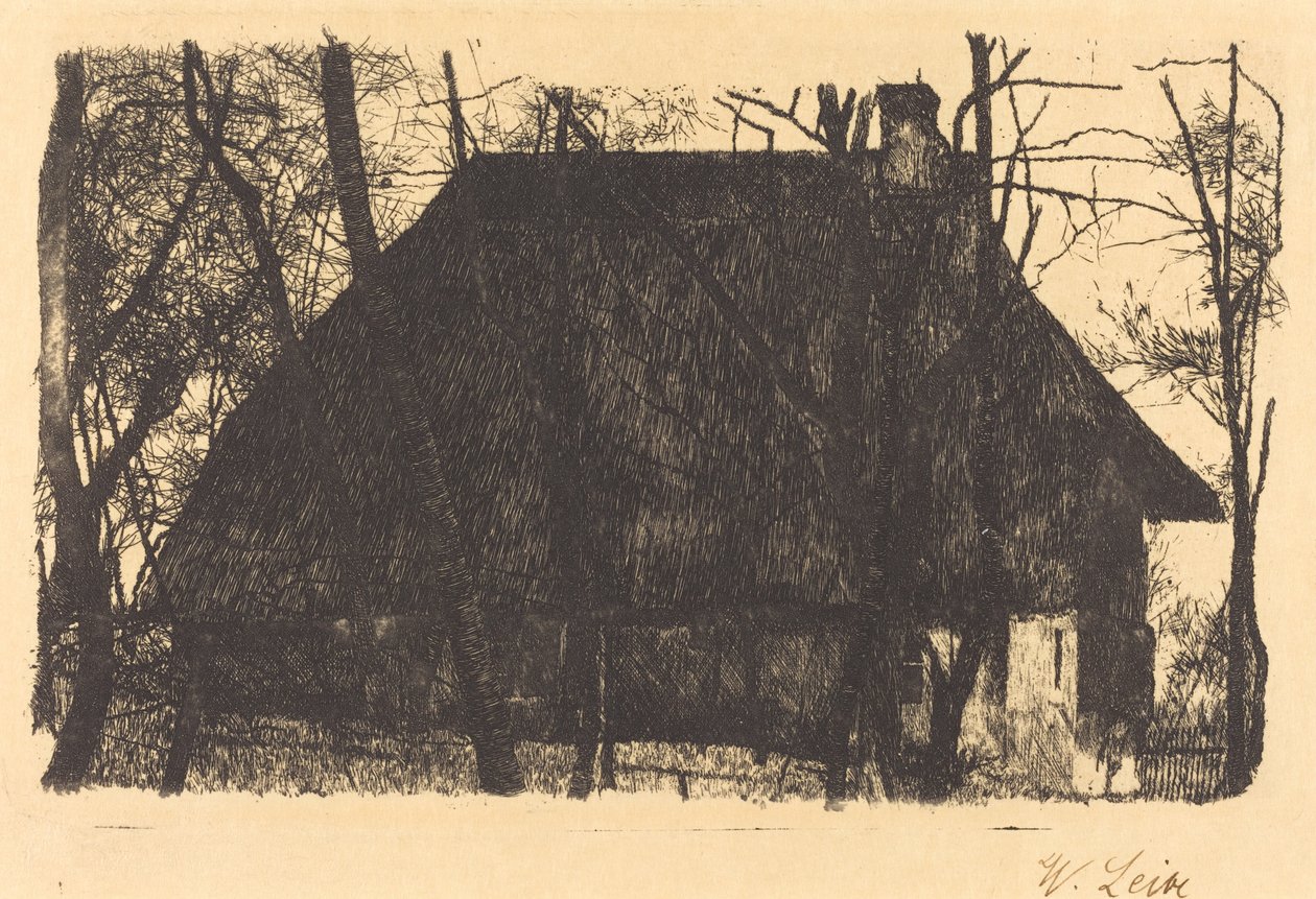 Boerderij door Wilhelm Maria Hubertus Leibl