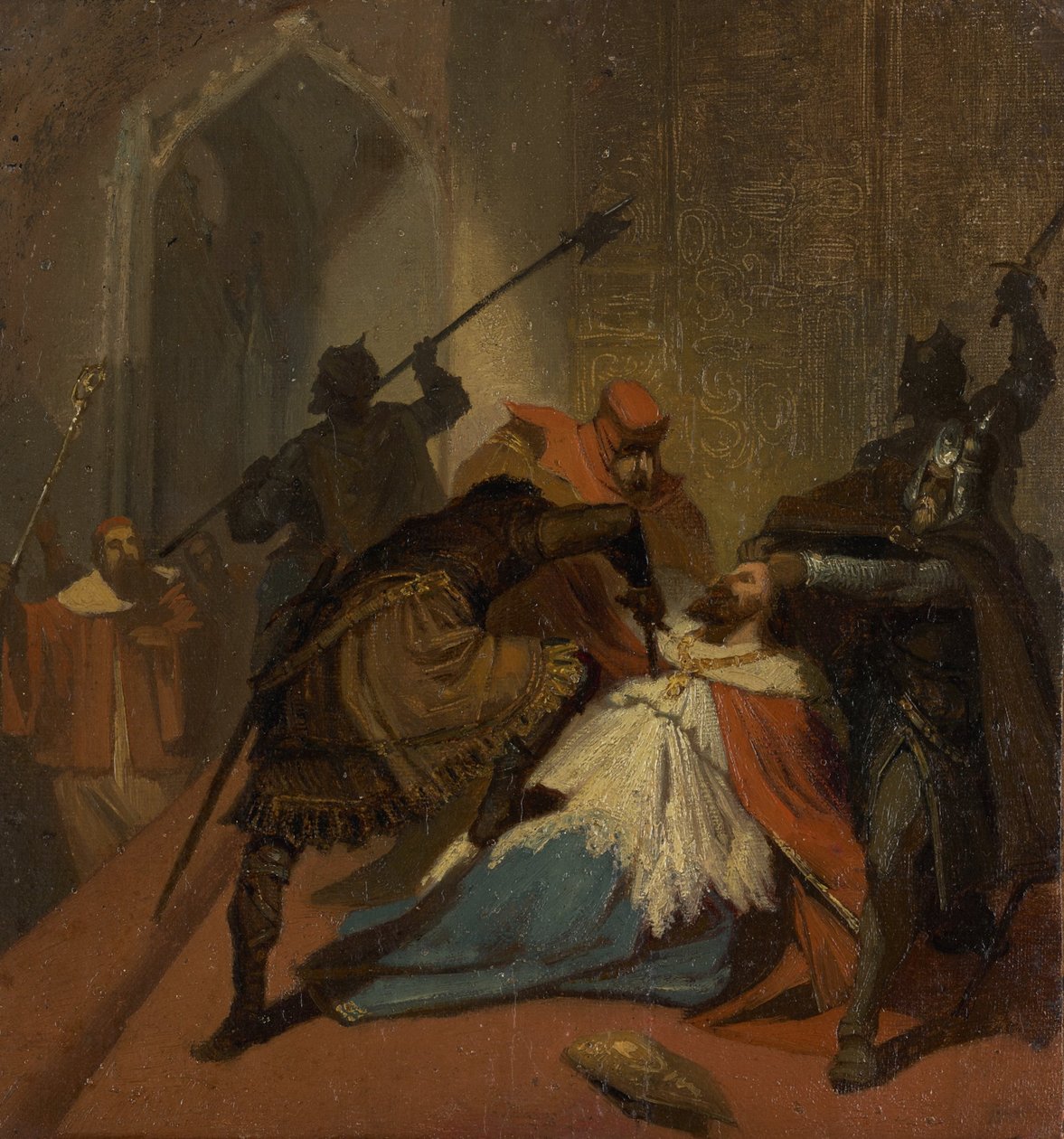 Moord op een kardinaal door Wilhelm Lindenschmit der Jüngere