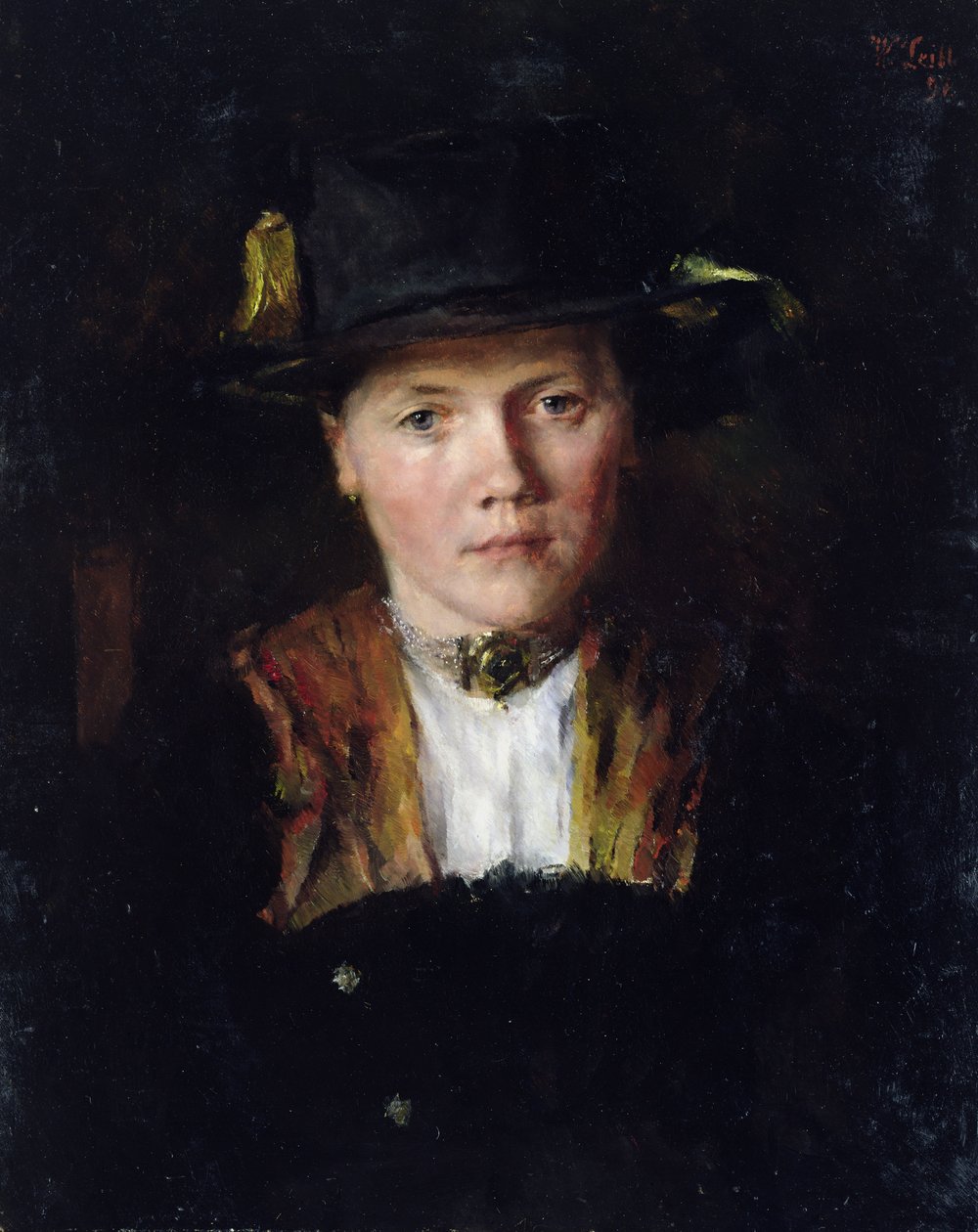 Een Beiers meisje, 1897 door Wilhelm Maria Hubertus Leibl