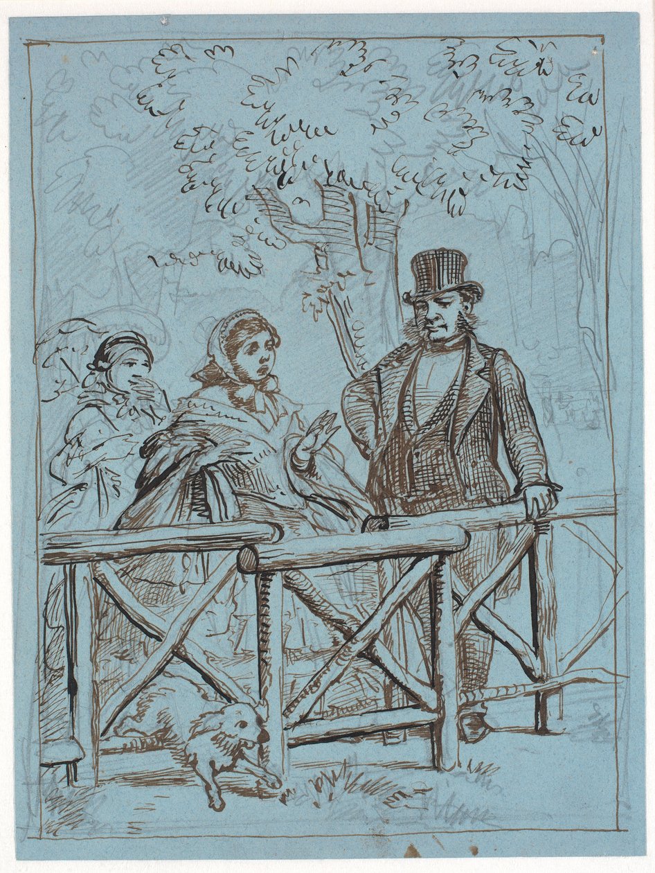 Krinolinens moeilijkheden door Wilhelm Marstrand