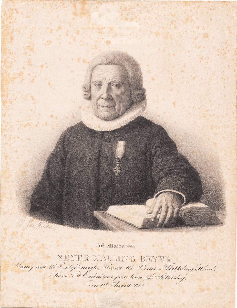 Pastoor S. M. Beyer door Wilhelm Marstrand