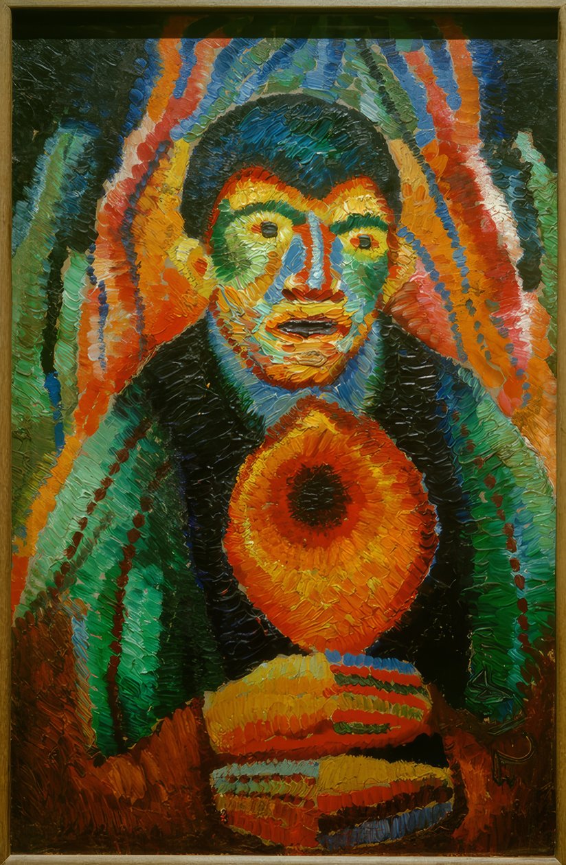 Zelfportret VIII door Wilhelm Morgner