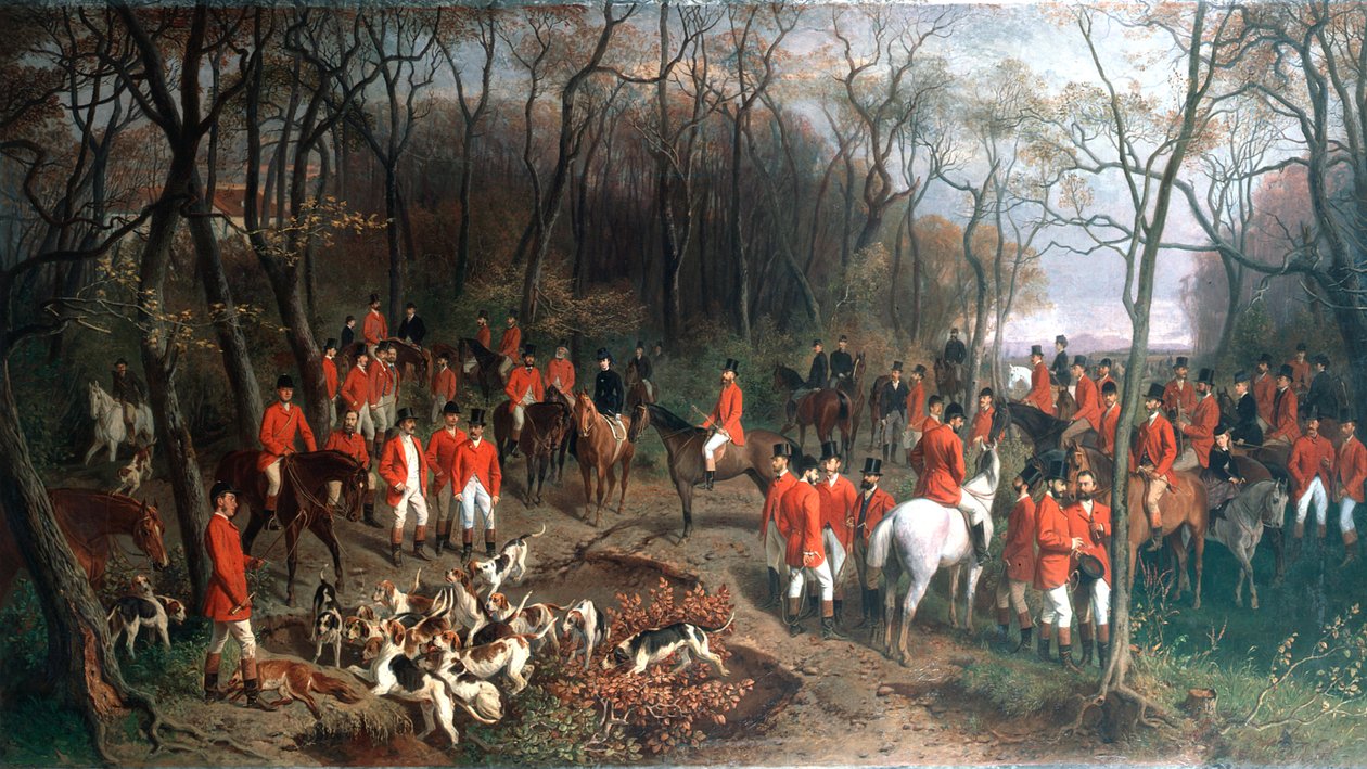 Elizabeth op de jacht, eind 19e eeuw door Wilhelm Richter