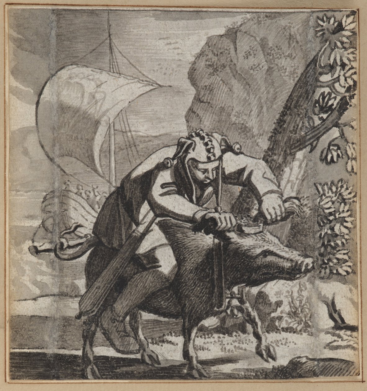 De Varken-Citerende Nar door Wilhelm Stettler
