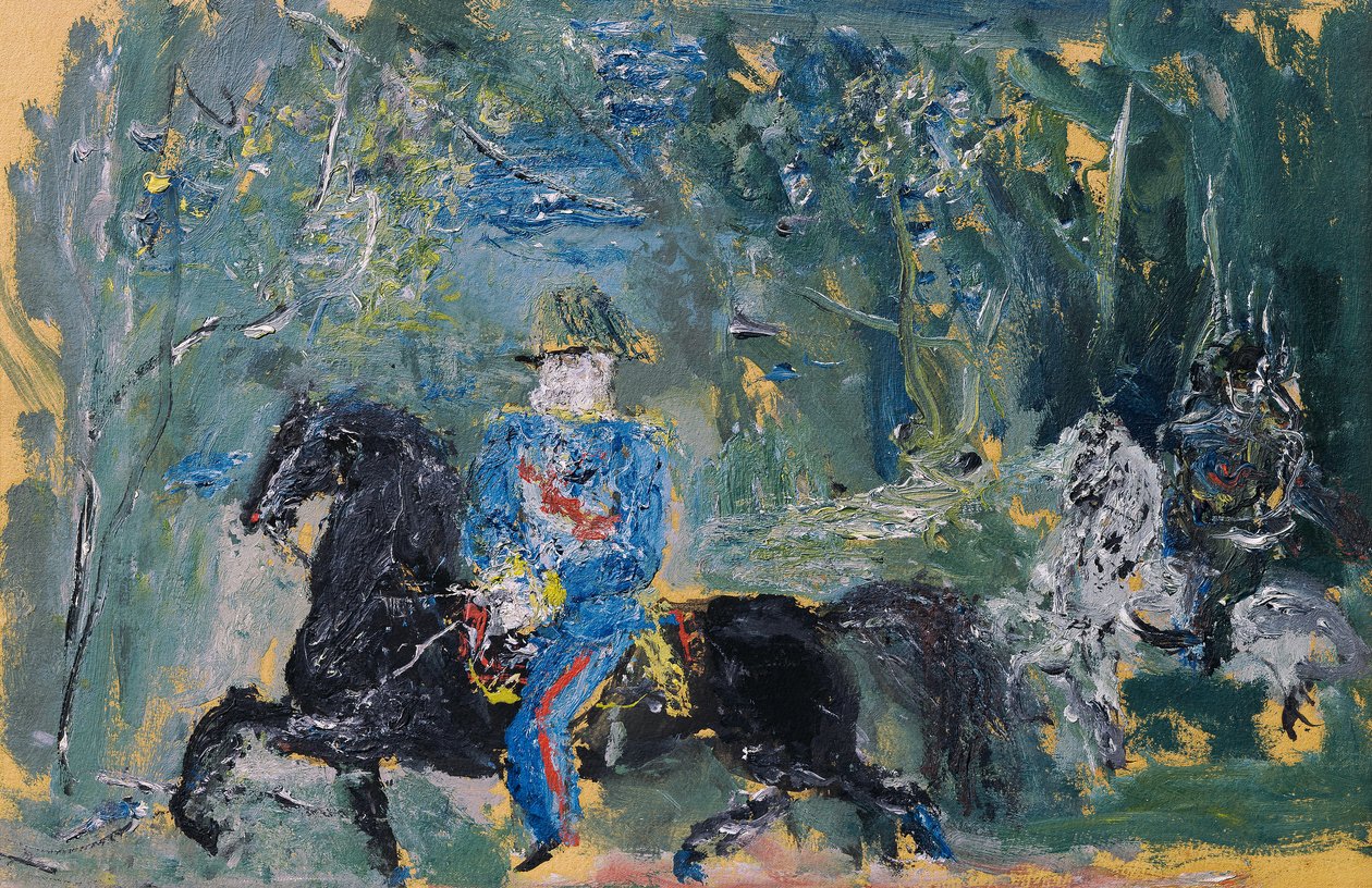 Keizer Franz Joseph in het Wiener Prater door Wilhelm Thöny