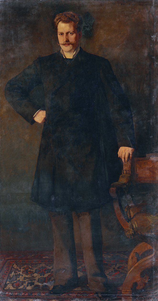 De operazanger Theodor Reichmann door Wilhelm Trübner