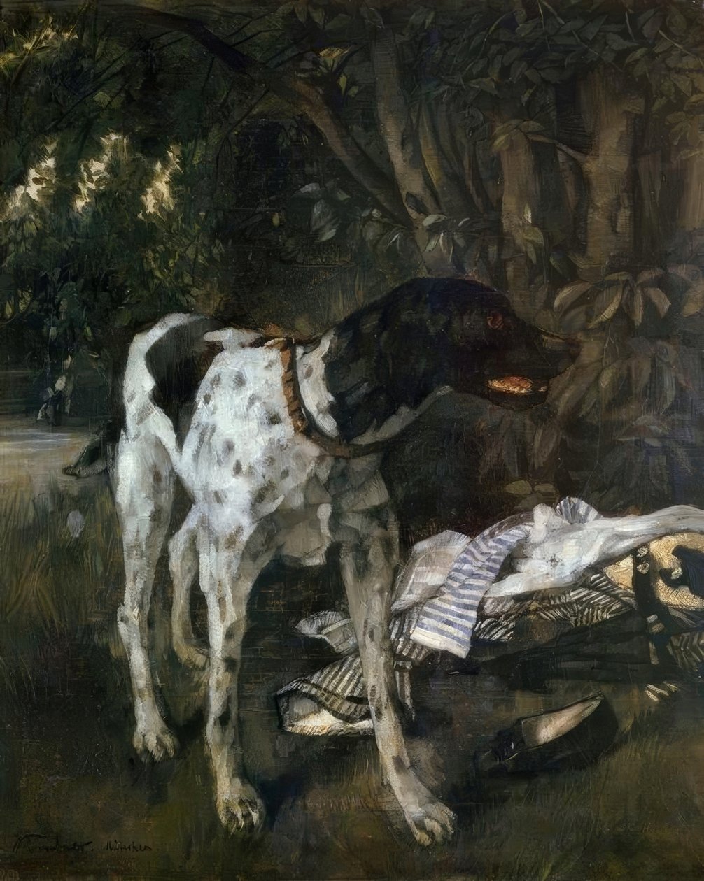 De Wachter door Wilhelm Trübner