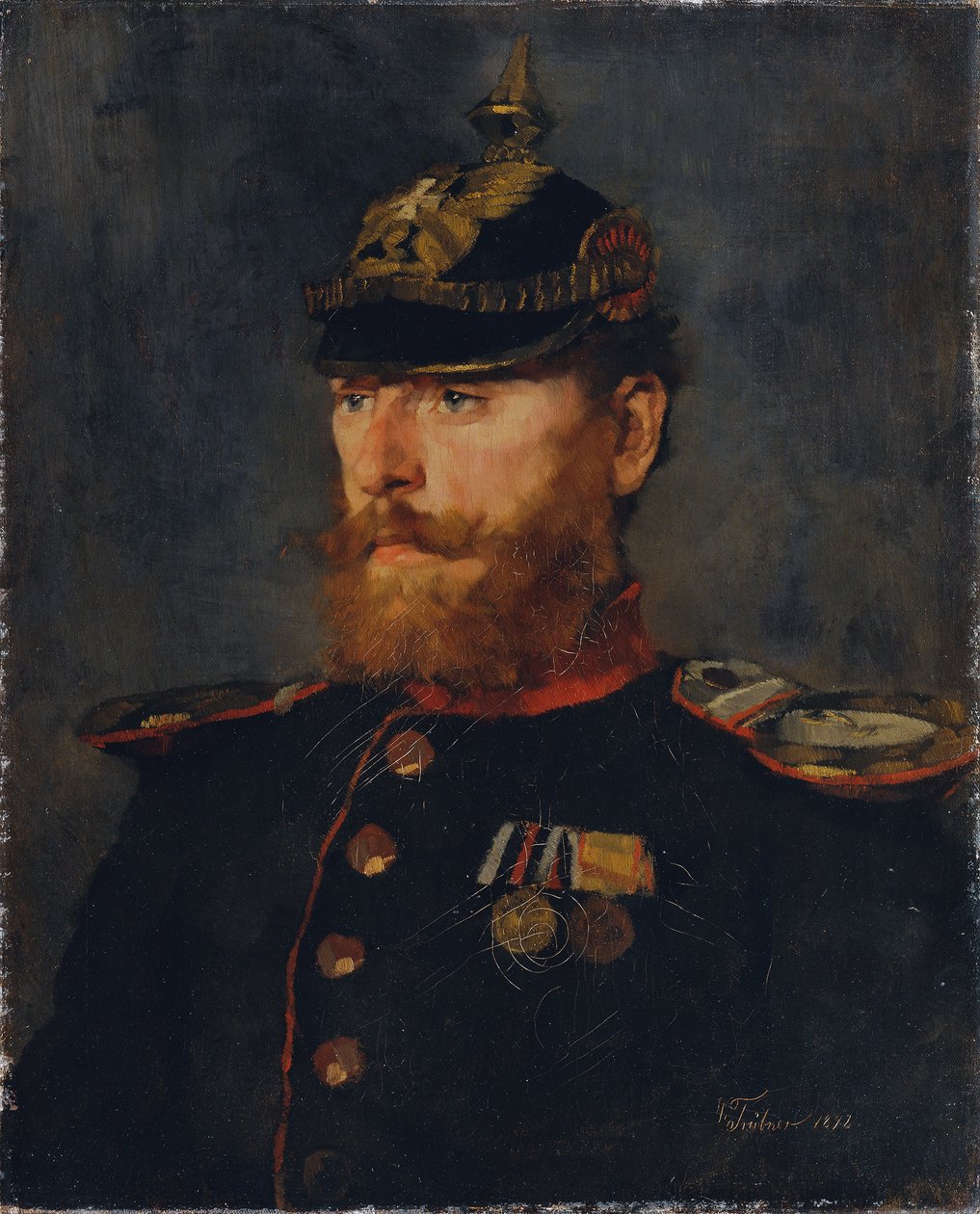 Landweer officier door Wilhelm Trübner